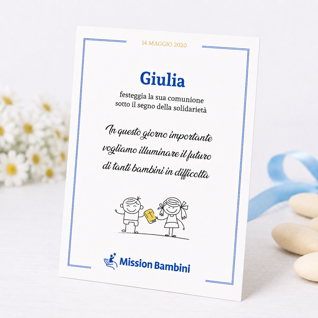 Pergamena Comunione/Cresima Illustrata - immagine 2